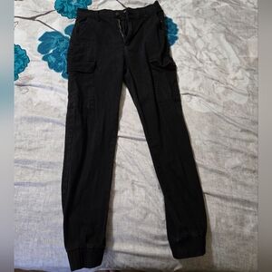 Almost Famous Jet Black Cargo Pants